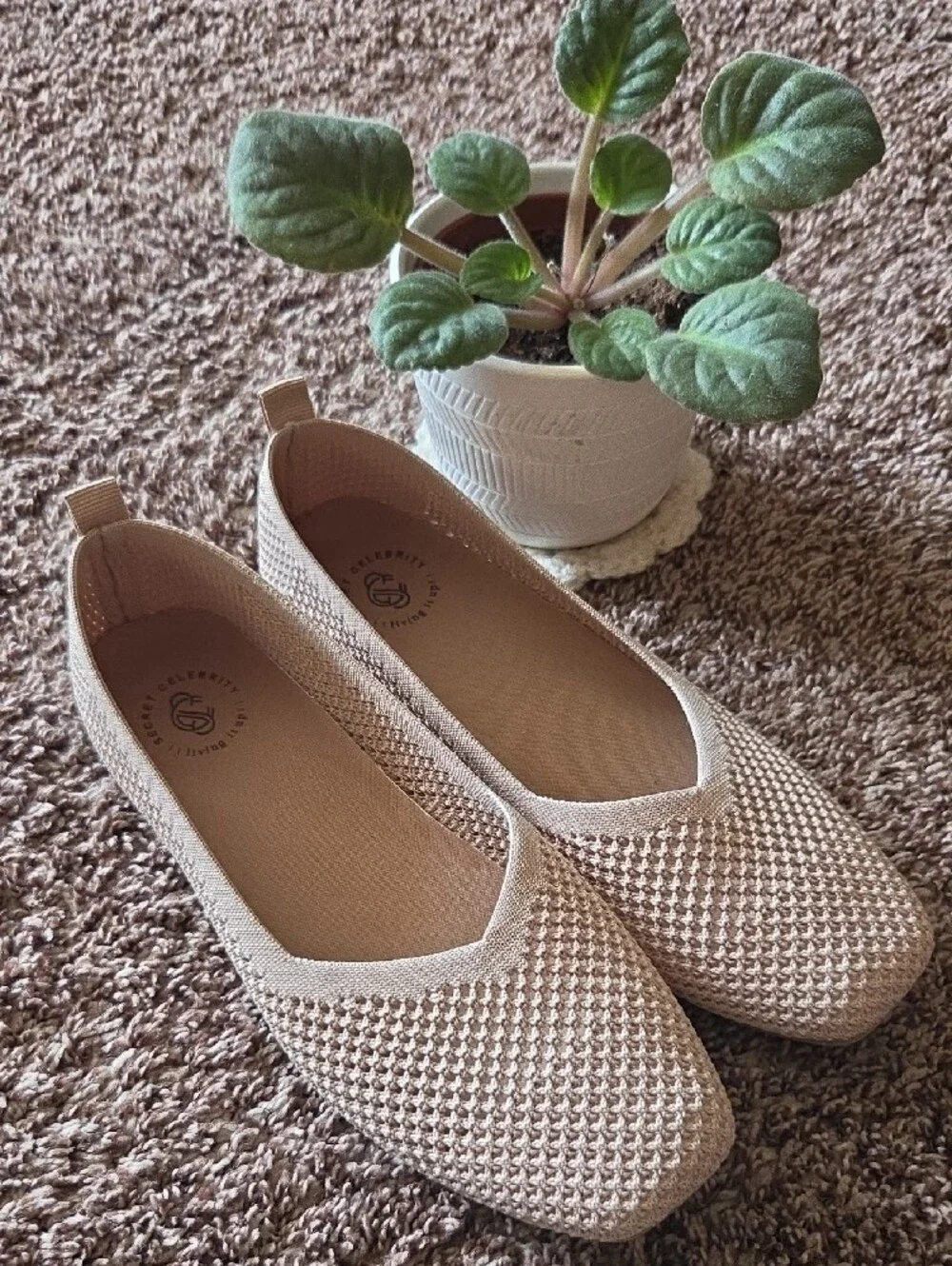 Comfort Knit Ballet Flats